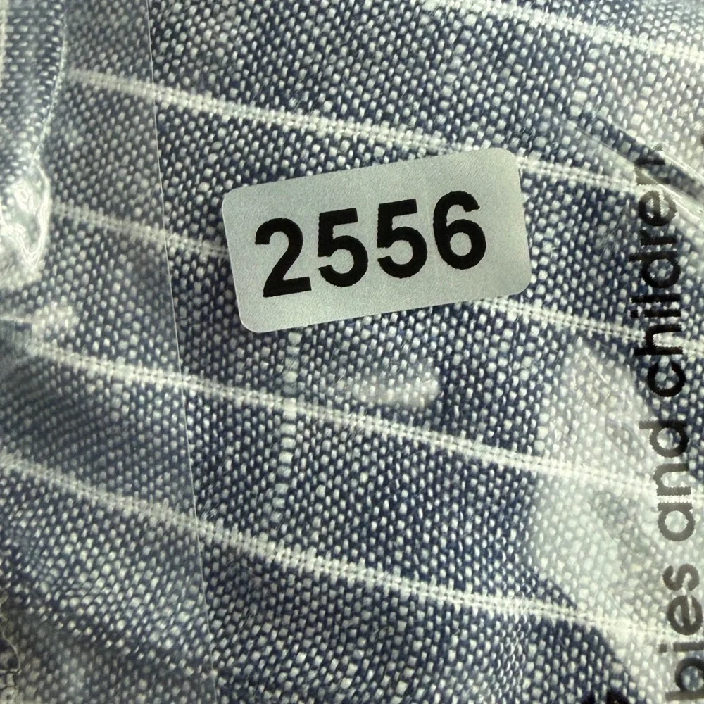 Quince European Linen Jumpsuit Womens S Blue Square Neck Stripe‎ Minimalist NWOT